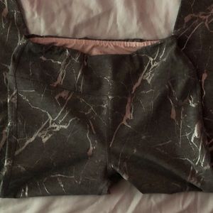 Splatter pattern Marika barley worn leggings